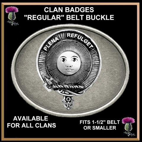 Pitcairn Clan Crest Regular Buckle