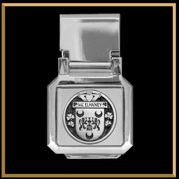 McElhaney Irish Coat of Arms Money Clip