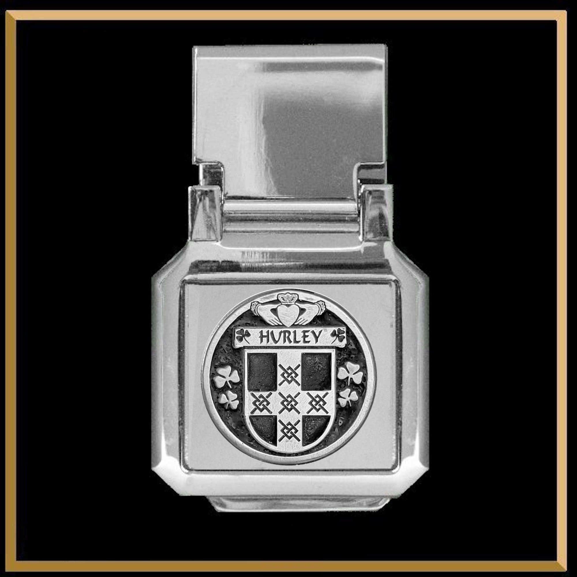 Hurley Irish Coat of Arms Money Clip