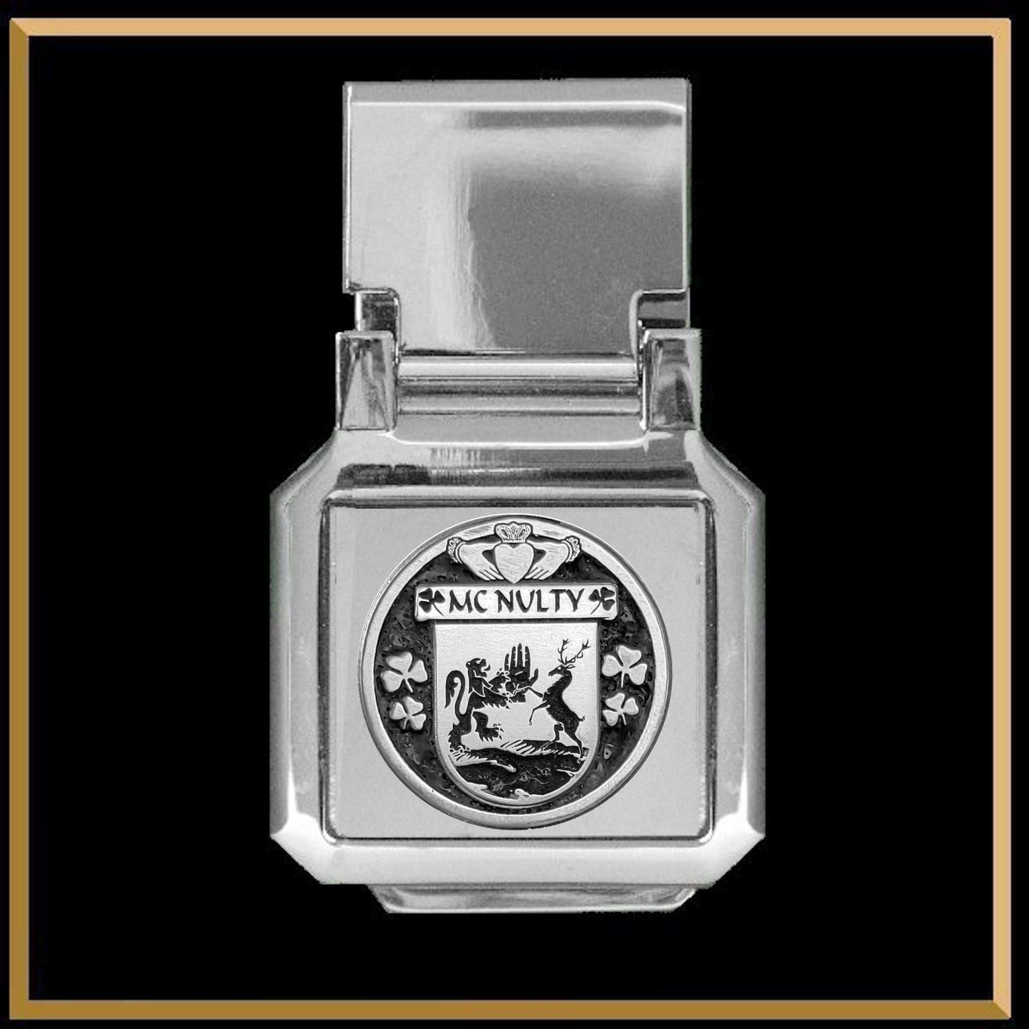 McNulty Irish Coat of Arms Money Clip