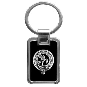 Buchan Clan Black Stainless Key Ring