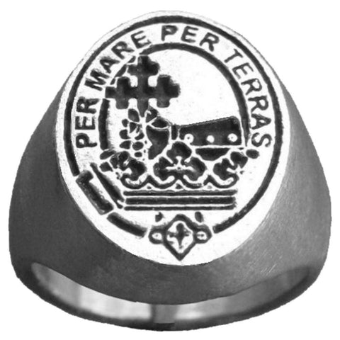 MacDonald Donald Scottish Clan Ring Sterling Silver GC500, Family Crest, Seal, - All Clans