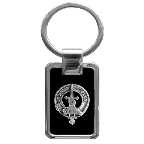 Erskine Clan Black Stainless Key Ring