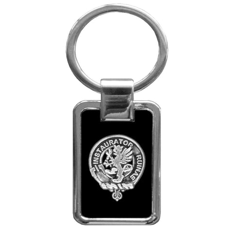 Forsyth Clan Black Stainless Key Ring
