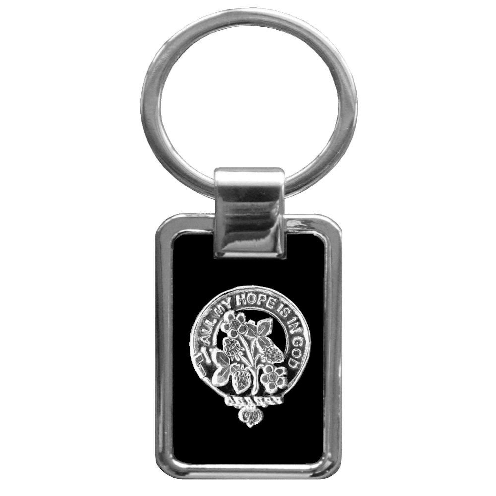 Fraser  Saltoun  Clan Black Stainless Key Ring