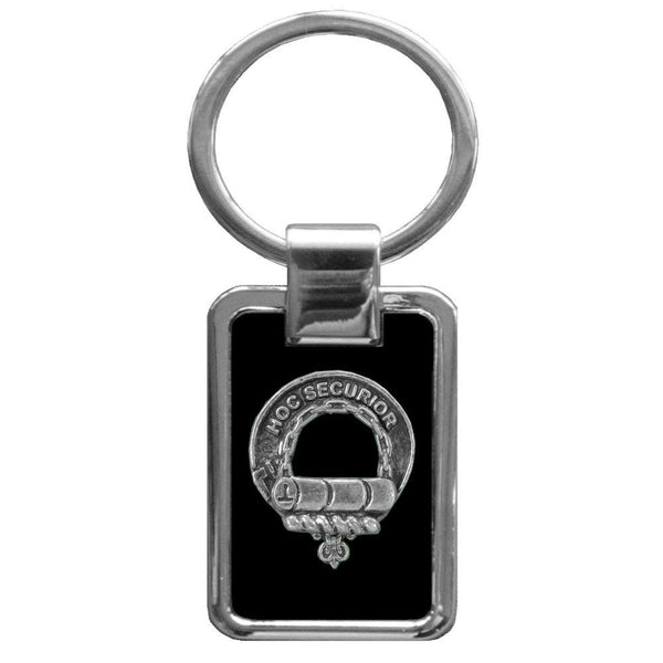 Grierson Clan Black Stainless Key Ring