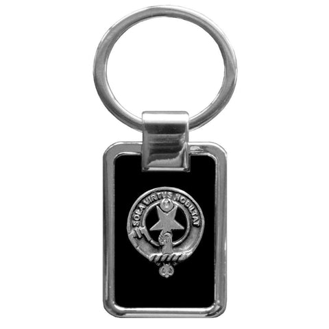 Henderson Clan Black Stainless Key Ring