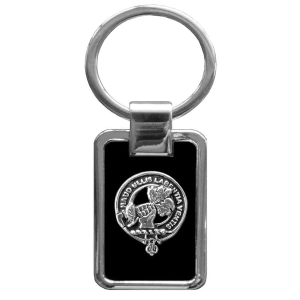 Irvine (Bonshaw) Clan Black Stainless Key Ring