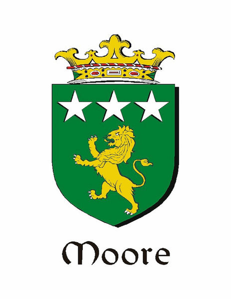 Moore Irish Dirk Coat of Arms Shield Kilt Pin