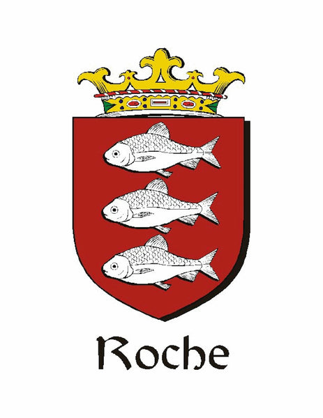Roche Irish Dirk Coat of Arms Shield Kilt Pin