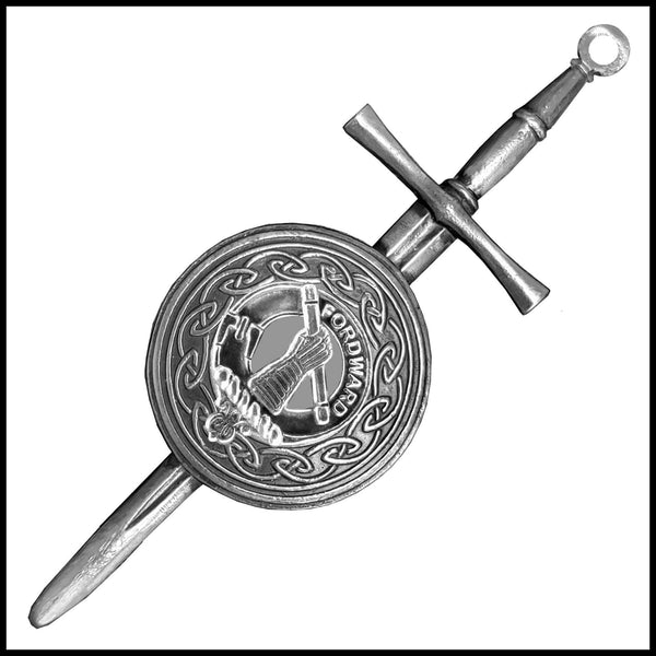 Balfour Scottish Clan Dirk Shield Kilt Pin