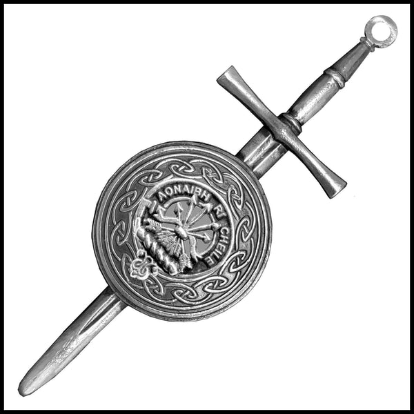 Cameron Scottish Clan Dirk Shield Kilt Pin