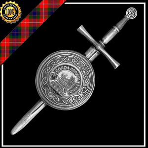 Lockhart Scottish Clan Dirk Shield Kilt Pin