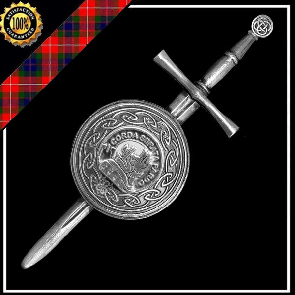 Lockhart Scottish Clan Dirk Shield Kilt Pin