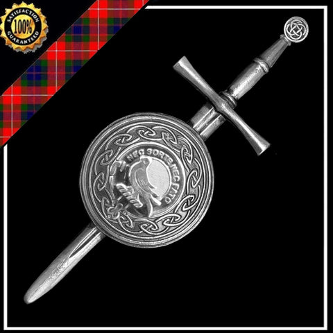 Rutherford Scottish Clan Dirk Shield Kilt Pin