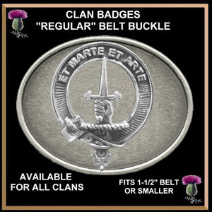 Bain Clan Crest Regular Buckle