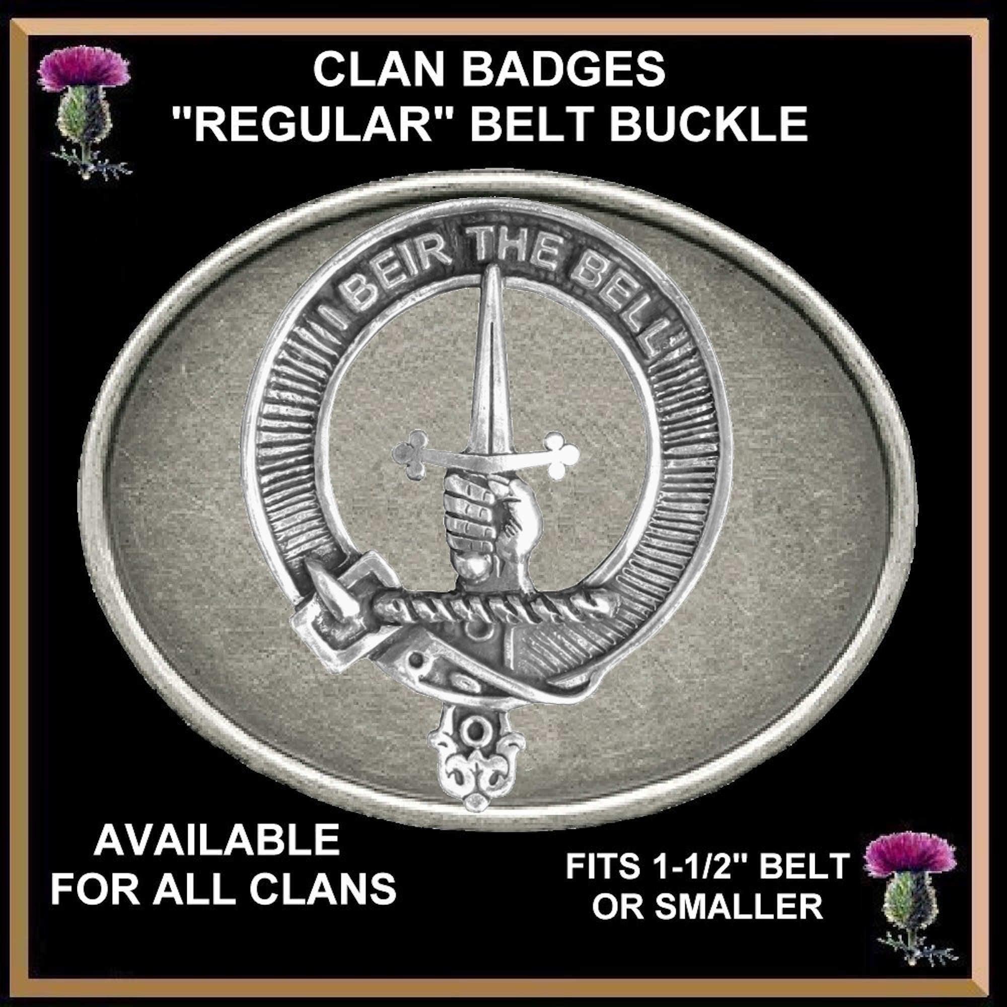 Bell Clan Crest Regular Buckle