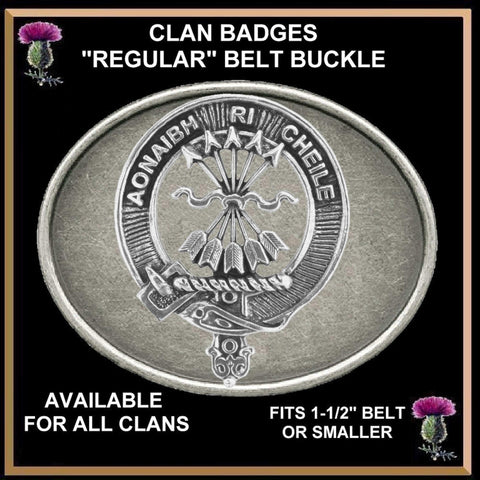 Cameron Clan Crest Regular Buckle