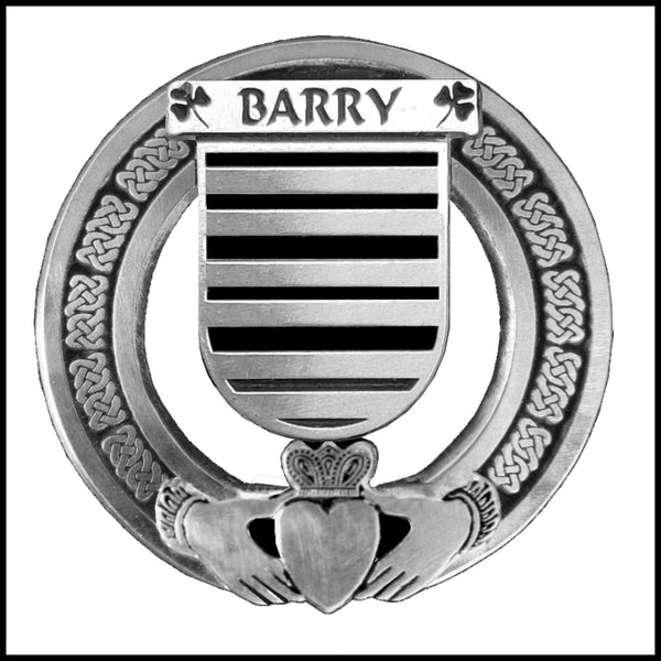 Barry Irish Claddagh Coat of Arms Badge