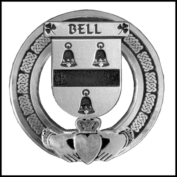 Bell Irish Claddagh Coat of Arms Badge