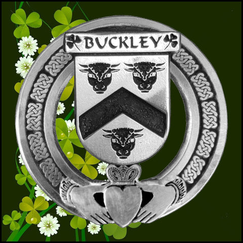 Buckley Irish Claddagh Coat of Arms Badge