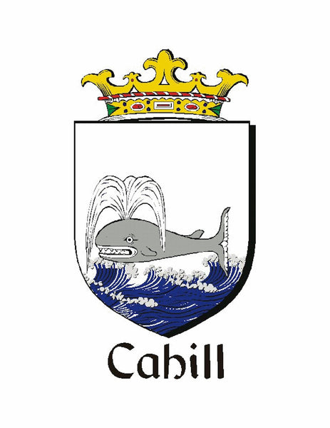 Cahill Irish Claddagh Coat of Arms Badge