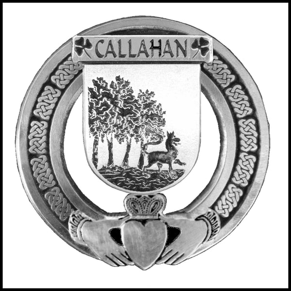 Callahan Irish Claddagh Coat of Arms Badge