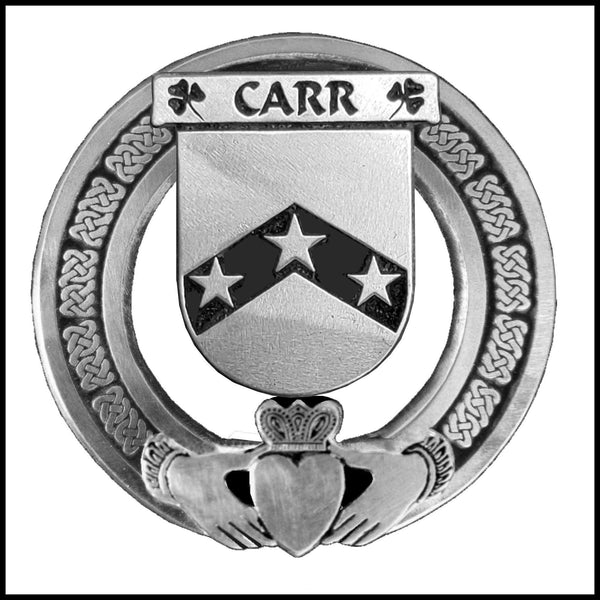 Carr Irish Claddagh Coat of Arms Badge