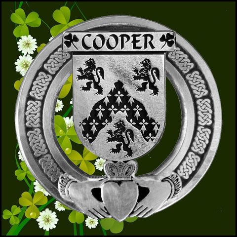 Cooper Irish Claddagh Coat of Arms Badge