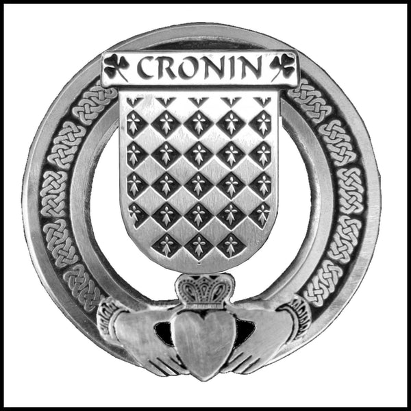 Cronin Irish Claddagh Coat of Arms Badge