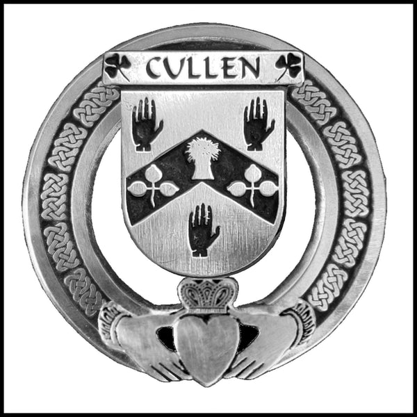 Cullen Irish Claddagh Coat of Arms Badge