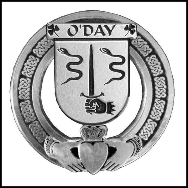 O'Day Irish Claddagh Coat of Arms Badge