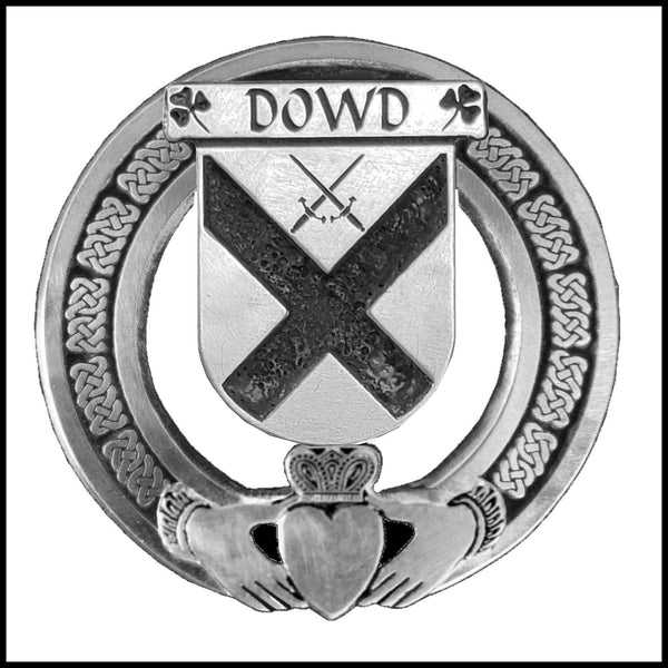 Dowd Irish Claddagh Coat of Arms Badge