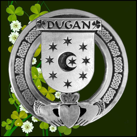 Dugan Irish Claddagh Coat of Arms Badge