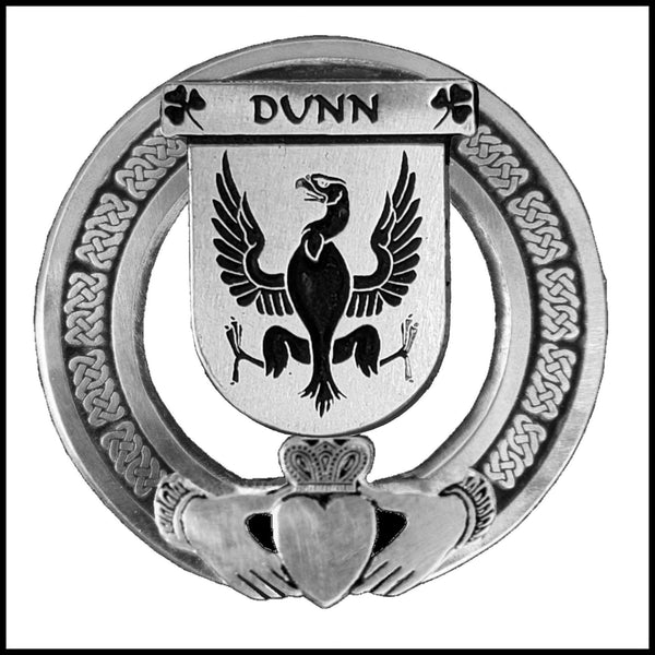 Dunn Irish Claddagh Coat of Arms Badge