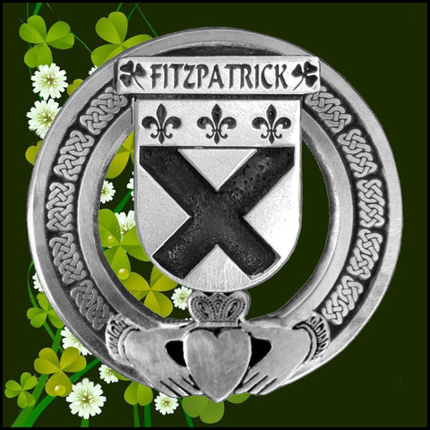 Fitzpatrick Irish Claddagh Coat of Arms Badge