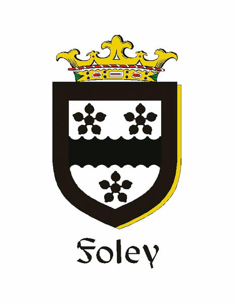 Foley Irish Claddagh Coat of Arms Badge