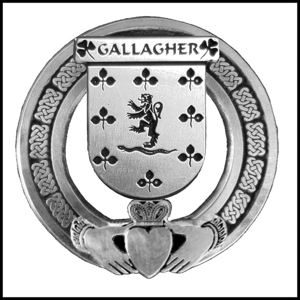 Gallagher Irish Claddagh Coat of Arms Badge