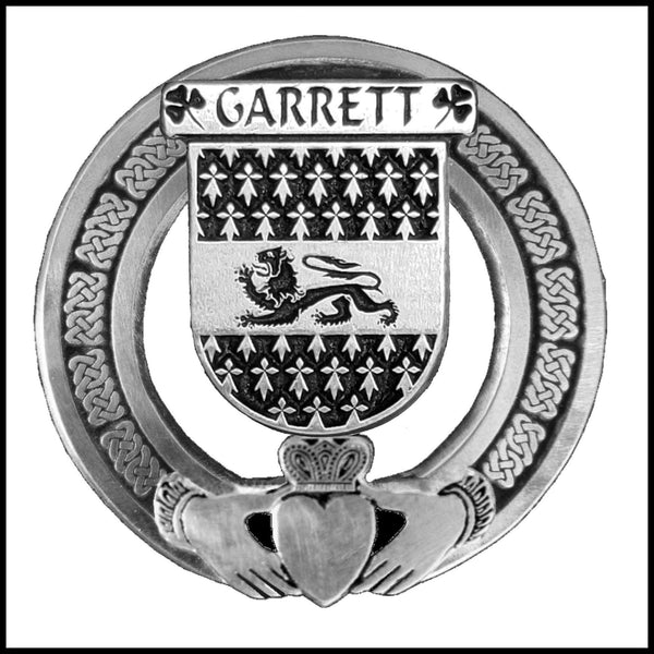 Garrett Irish Claddagh Coat of Arms Badge