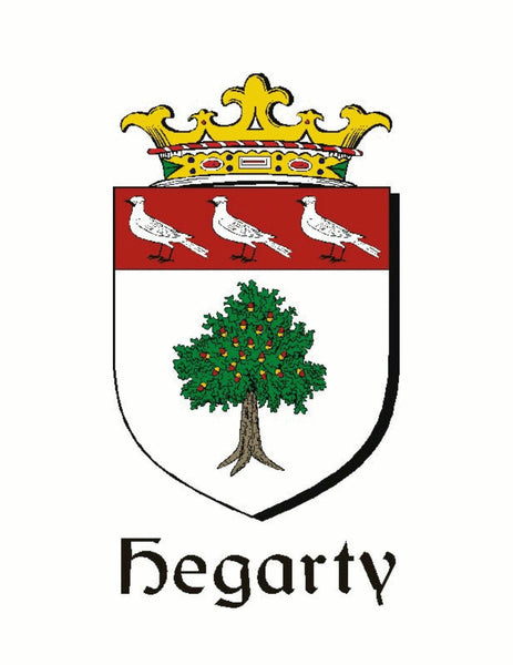 Hegarty Irish Claddagh Coat of Arms Badge