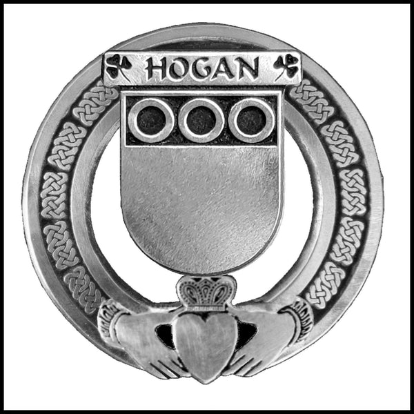 Hogan Irish Claddagh Coat of Arms Badge