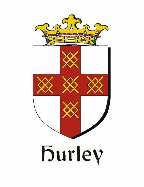 Hurley Irish Claddagh Coat of Arms Badge
