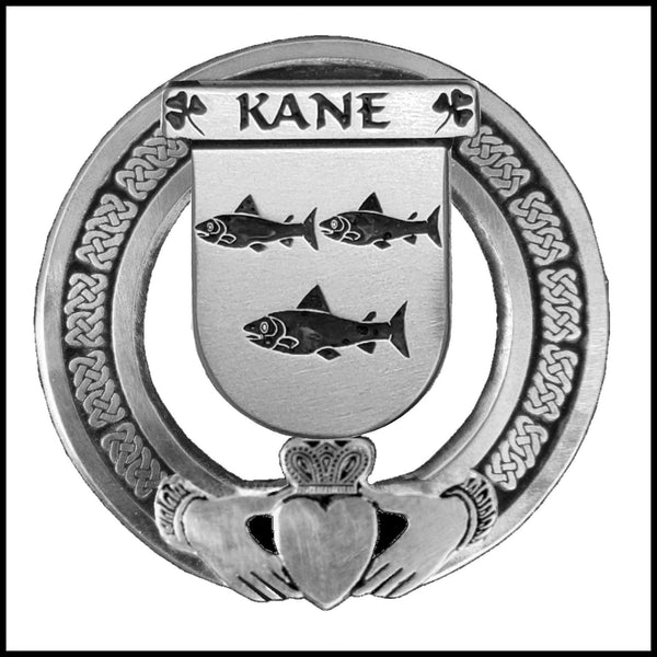 Kane Irish Claddagh Coat of Arms Badge
