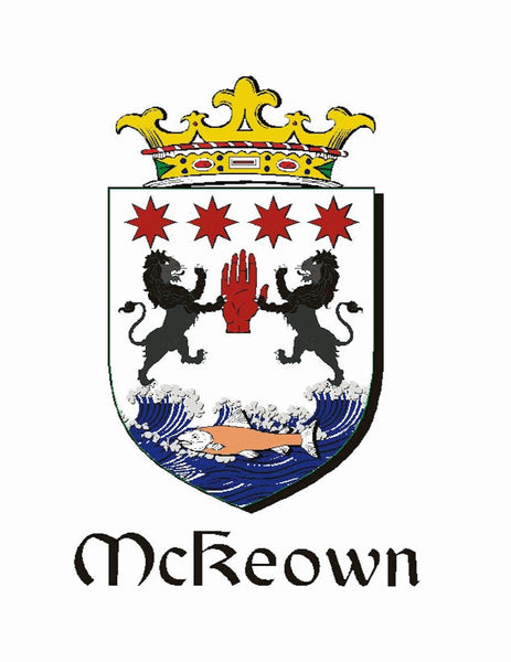 McKeown Irish Claddagh Coat of Arms Badge