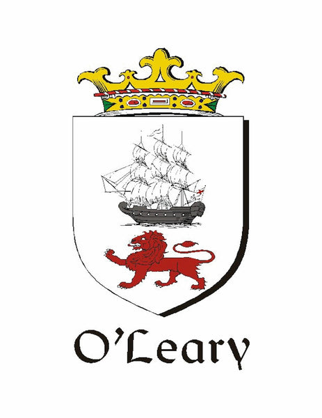 O'Leary Irish Claddagh Coat of Arms Badge