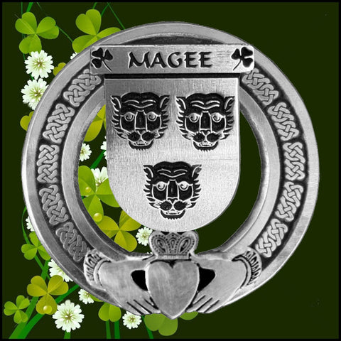 Magee Irish Claddagh Coat of Arms Badge