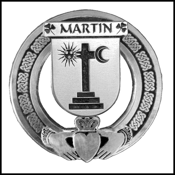 Martin Irish Claddagh Coat of Arms Badge