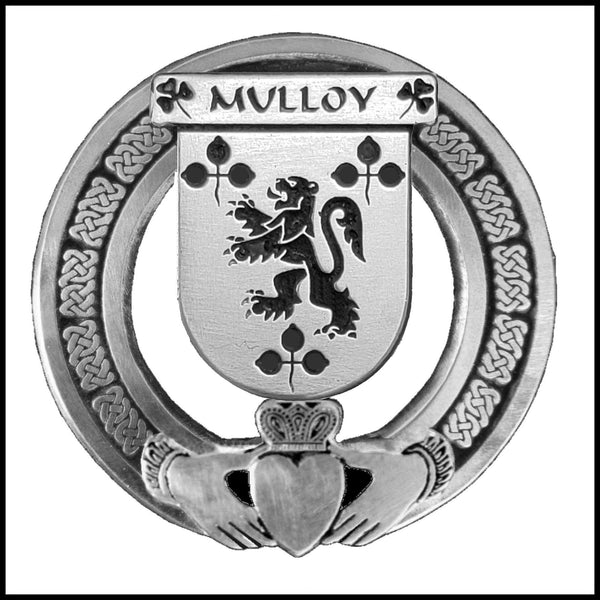 Mulloy  Irish Claddagh Coat of Arms Badge