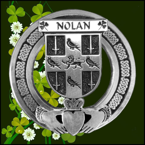 Nolan Irish Claddagh Coat of Arms Badge