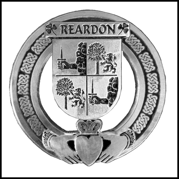 Reardon Irish Claddagh Coat of Arms Badge
